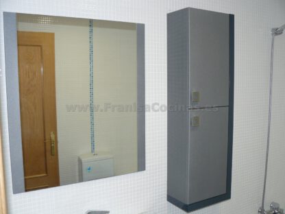 Mueble de baño lacado gris metalizado - Imagen 5