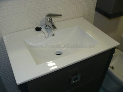 Mueble de baño lacado gris metalizado - Imagen 8