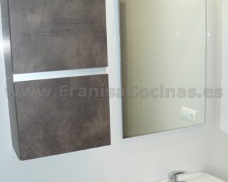 Mueble de baño laminado efecto gola