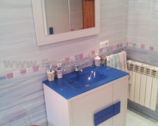 Mueble de baño laminado pino cervino