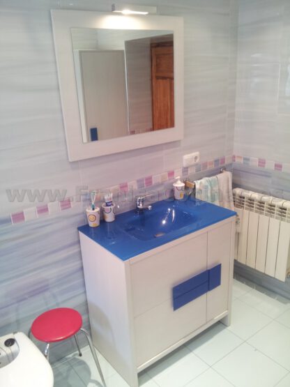Mueble de baño laminado pino cervino