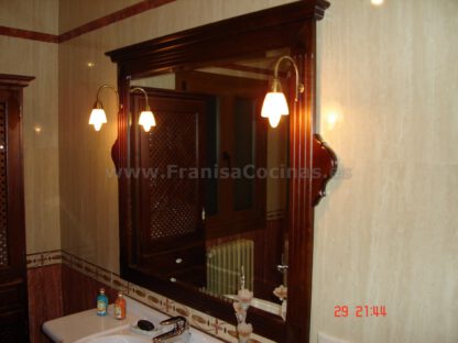 Mueble de baño rústico de madera - Imagen 7