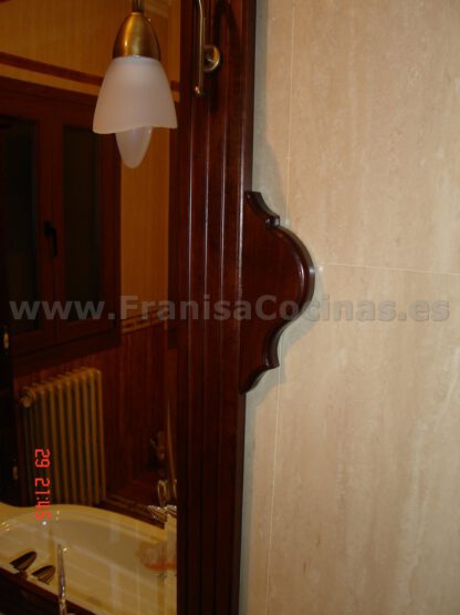 Mueble de baño rústico de madera - Imagen 9