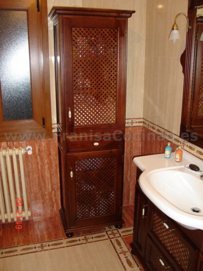 Mueble de baño rústico de madera - Imagen 10