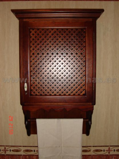 Mueble de baño rústico de madera - Imagen 12