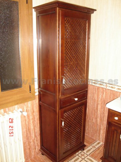 Mueble de baño rústico de madera - Imagen 11
