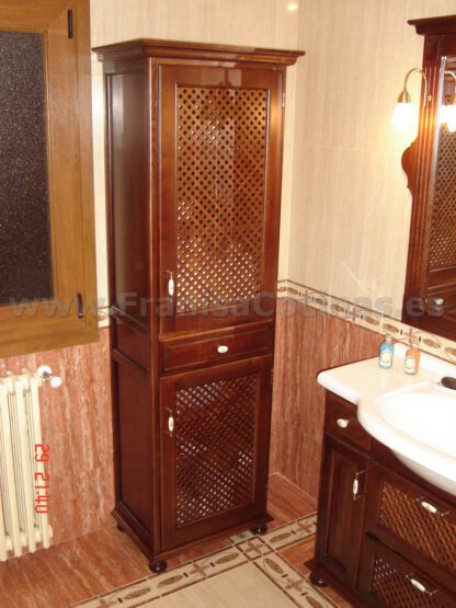 Mueble de baño rústico de madera - Imagen 2