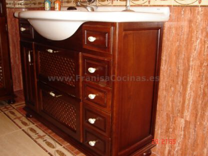 Mueble de baño rústico de madera - Imagen 15