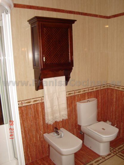 Mueble de baño rústico de madera - Imagen 4