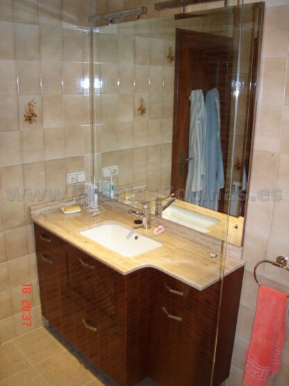 Mueble de baño tablero marino cerezo