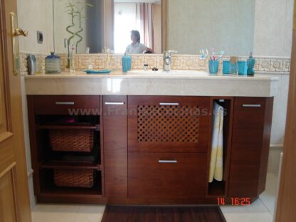 Mueble de baño multicapa cerezo - Imagen 2