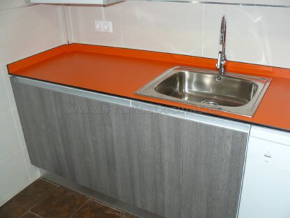 Muebles de cocina tirador efecto gola y tirador oculto - Imagen 7