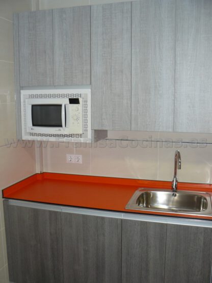 Muebles de cocina tirador efecto gola y tirador oculto - Imagen 18