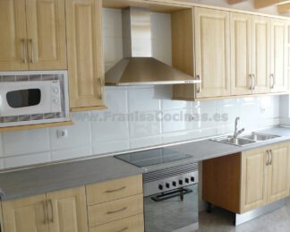 Muebles de cocina polilaminado maple