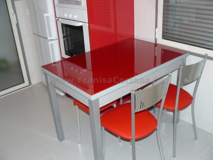 Muebles de cocina roja laminado estratificado AR+ - Imagen 11