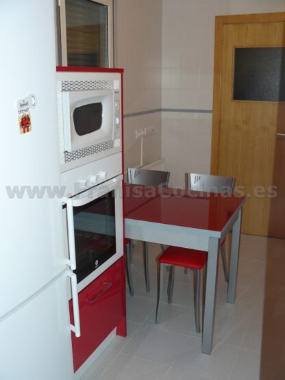 Muebles de cocina roja laminado estratificado AR+ - Imagen 13