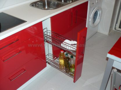 Muebles de cocina roja laminado estratificado AR+ - Imagen 20