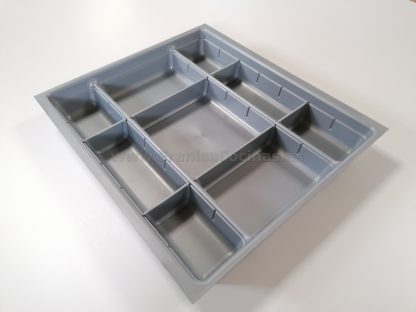 Organiza tu Cocina a tu Manera: Cubertero Gris Adaptable con Separadores Móviles - Imagen 8
