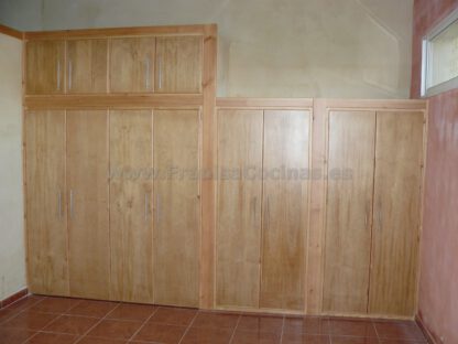 Armario empotrado puertas plegables madera de pino - Imagen 2