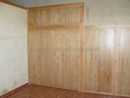 Armario empotrado puertas plegables madera de pino - Imagen 7