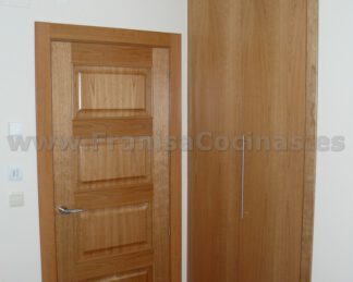 Armario empotrado puerta plegable cerezo