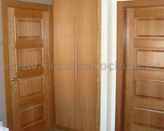 Armario empotrado puertas plegables cerezo