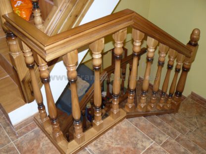 Balaustre de madera de pino tintado - Imagen 9