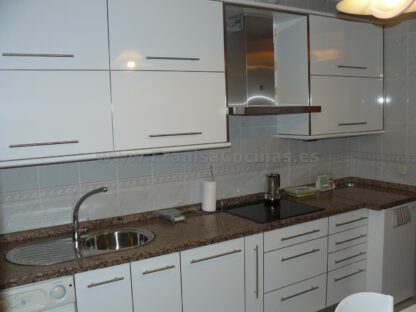 Muebles de cocina laminado estratificado blanco brillo AR+