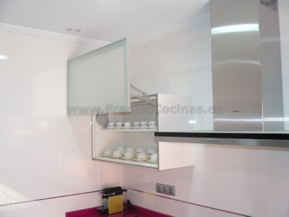 Muebles de cocina Luxe blanco alto brillo - Imagen 8