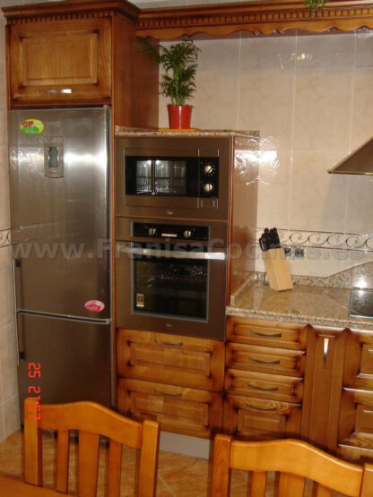 Muebles de cocina de madera fresno - Imagen 9