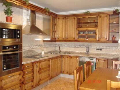 Muebles de cocina de madera fresno