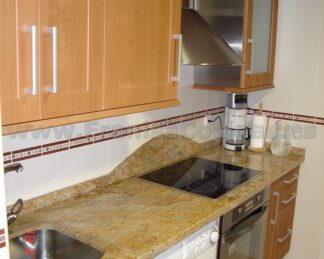 Muebles de cocina polilaminado cerezo