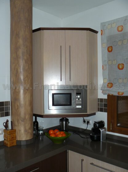 Muebles de cocina tablero marino wengue y roble pr - Imagen 9