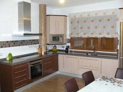 Muebles de cocina tablero marino wengue y roble pr