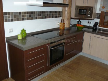 Muebles de cocina tablero marino wengue y roble pr - Imagen 7