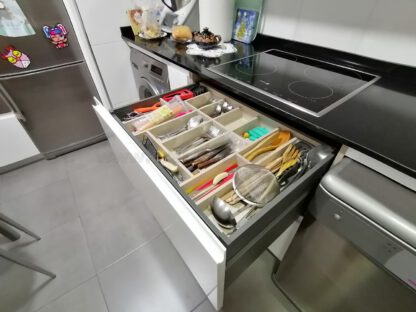 Muebles de cocina blanco alto brillo - Imagen 12