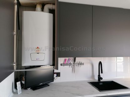 Cocinas Modernas a Medida: Gris Antracita Mate Antihuellas y Acabados Premium - Imagen 17