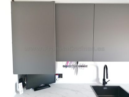 Cocinas Modernas a Medida: Gris Antracita Mate Antihuellas y Acabados Premium - Imagen 65