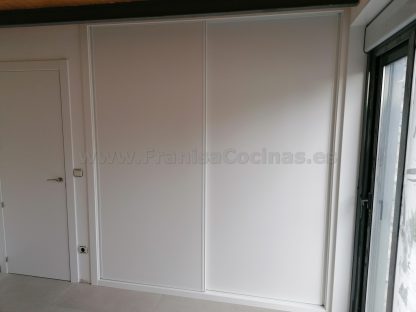Armario Empotrado a Medida Gran Formato | Puertas Correderas Anchas Blanco Mate e Interior Lino Cancún con 10 Cajones - Imagen 32