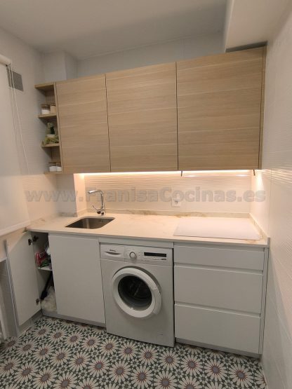 Cocina a Medida Blanca Mate y Roble: Diseño Moderno, Calidad Superior y Funcionalidad Premium - Imagen 16