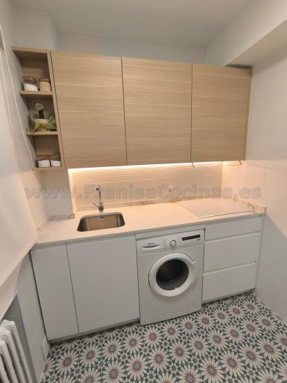 Cocina a Medida Blanca Mate y Roble: Diseño Moderno, Calidad Superior y Funcionalidad Premium - Imagen 34