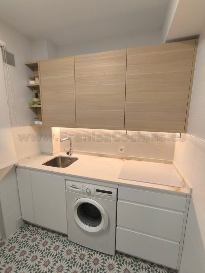 Cocina a Medida Blanca Mate y Roble: Diseño Moderno, Calidad Superior y Funcionalidad Premium - Imagen 39