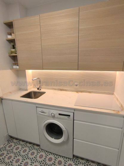 Cocina a Medida Blanca Mate y Roble: Diseño Moderno, Calidad Superior y Funcionalidad Premium - Imagen 88