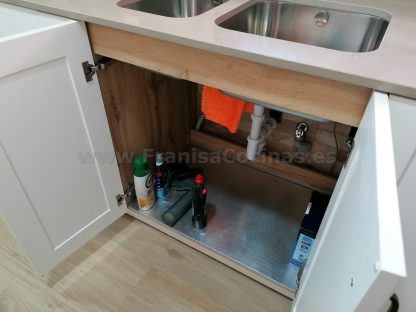 Cocina Modelo Bela: Elegancia Natural y Calidad en Madera de Fresno Blanco Roto - Imagen 7